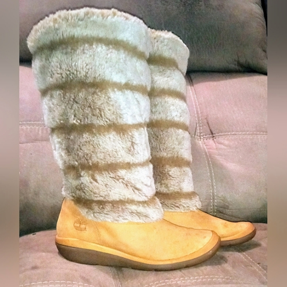 Timerland faux fur boots